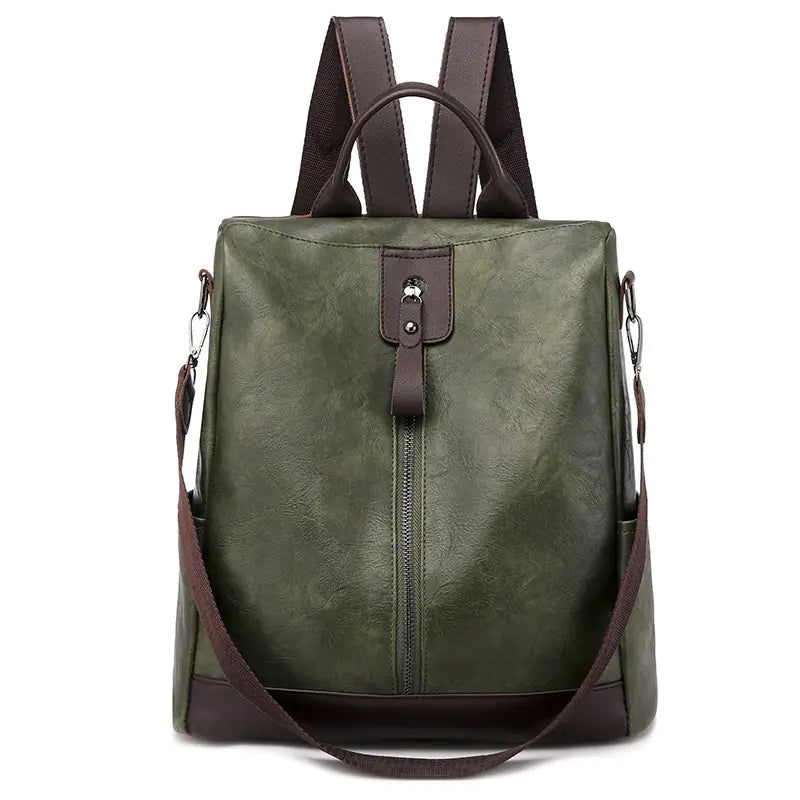 Large Capacity Anti-Theft Backpack for Women (PU Leather)