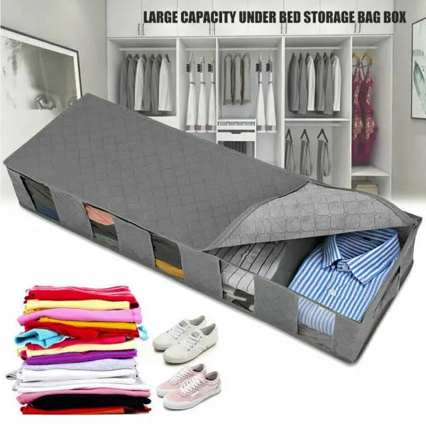 Under Bed Dustproof Storage Bag with Clear Window