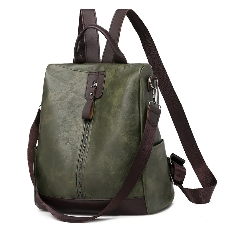 Large Capacity Anti-Theft Backpack for Women (PU Leather)