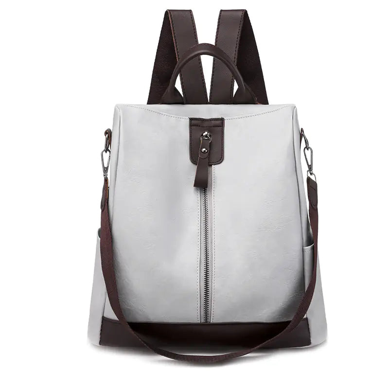 Large Capacity Anti-Theft Backpack for Women (PU Leather)