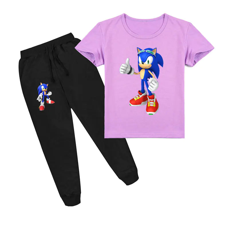 Kids' Sonic Short Sleeve T-Shirt & Pants Set