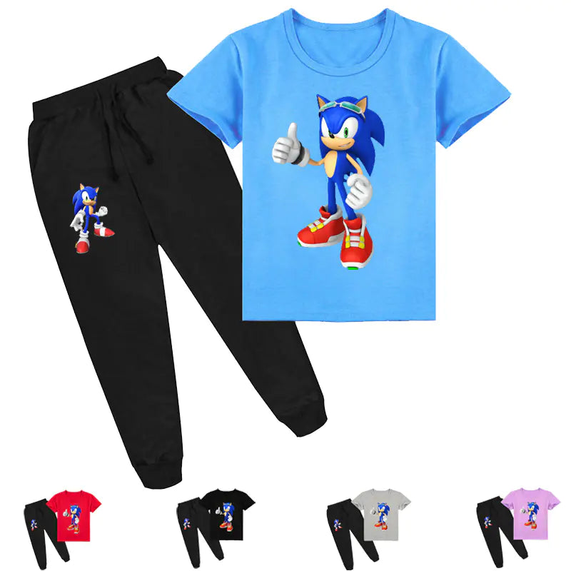 Kids' Sonic Short Sleeve T-Shirt & Pants Set