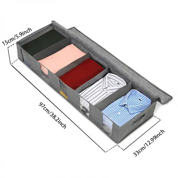 Under Bed Dustproof Storage Bag with Clear Window