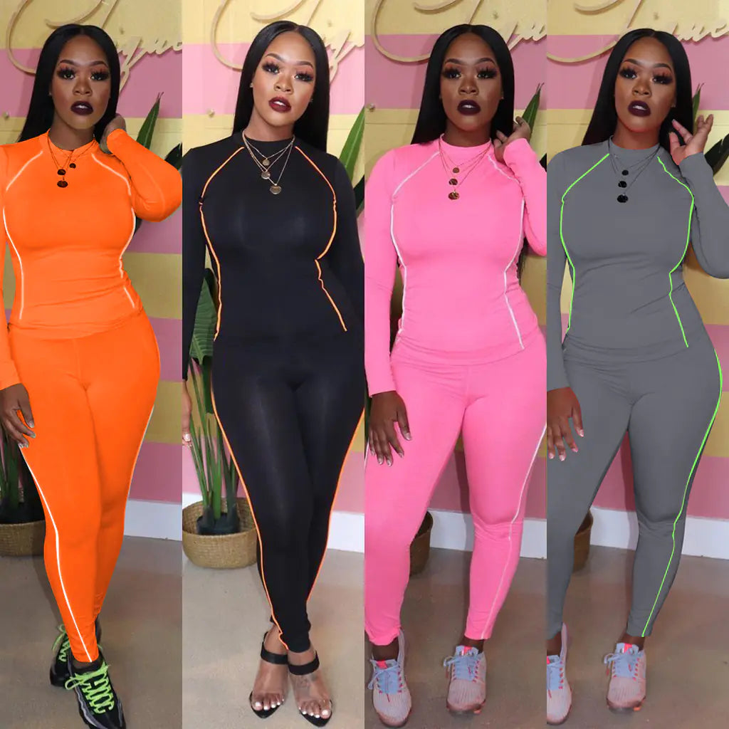Athleisure Long Sleeve Pants Set for Women