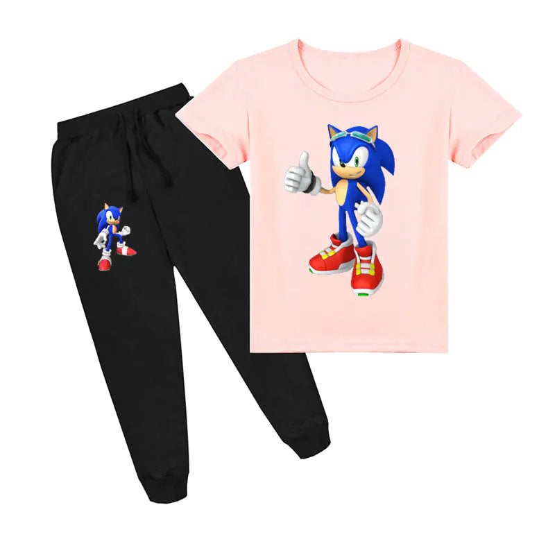 Kids' Sonic Short Sleeve T-Shirt & Pants Set
