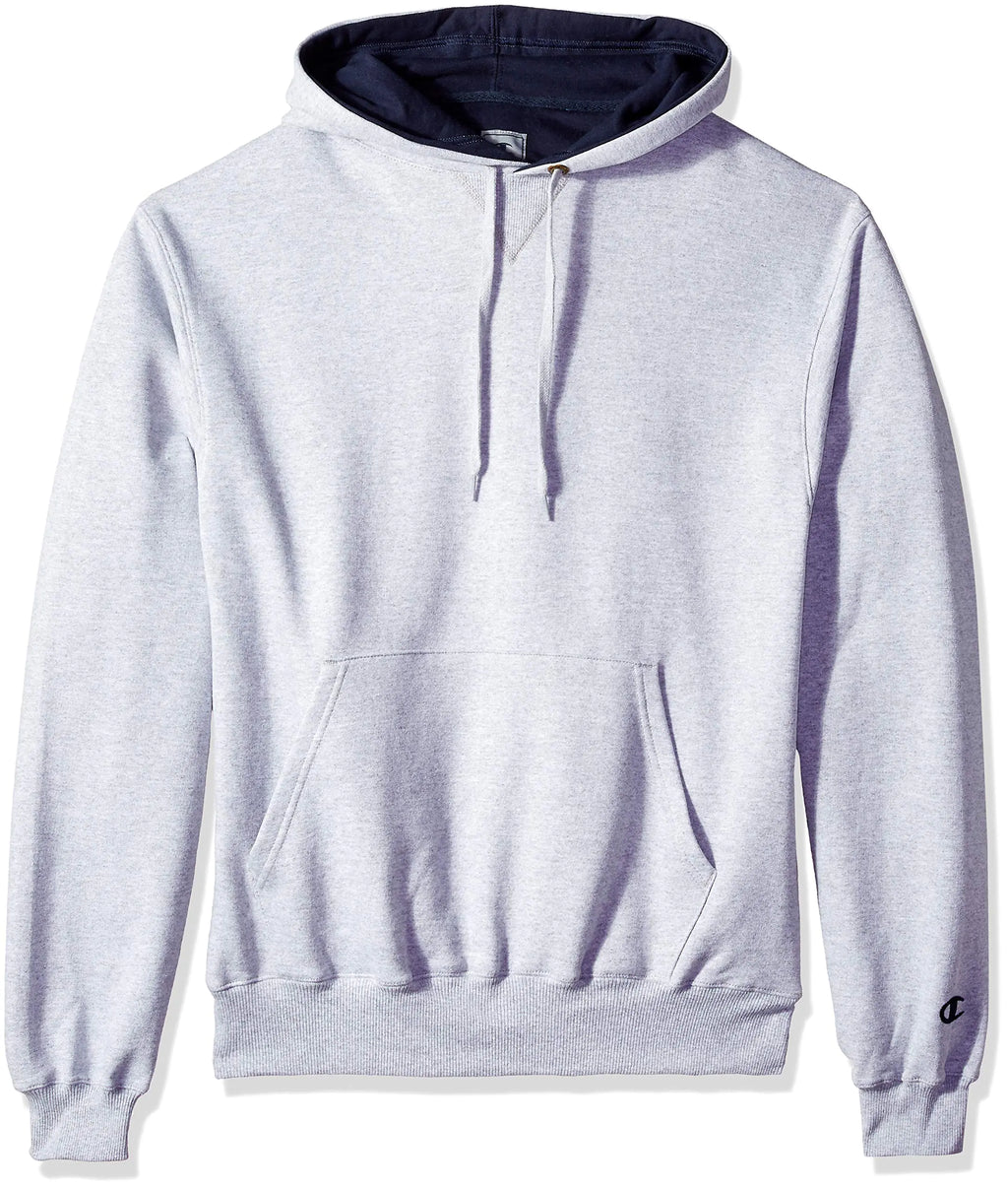 Champion Mens Cotton Max Pullover Hoodie Light Steel 3X Large